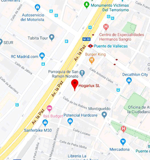 Como llegar a Hogarlux tienda M-30 Como llegar a Hogarlux tienda M-30